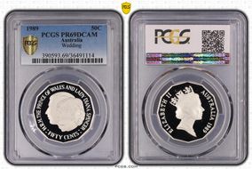 1989 50C Wedding Ag PR69DCAM