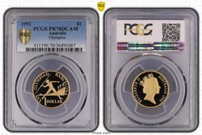 1992 $1 Olympics PR70DCAM