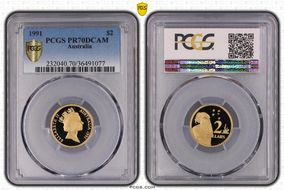 1991 $2 PR70DCAM