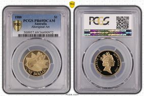 1988 $1 Aboriginal Art PR69DCAM