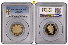 1988 $1 Aboriginal Art PR69DCAM