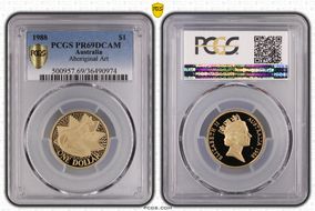 1988 $1 Aboriginal Art PR69DCAM