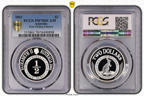 2003 $2 Port Phillip Pattern PR70DCAM