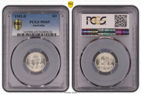 1942-D 6D MS65