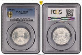 1962(m) Florin KM-60  Ag MS65