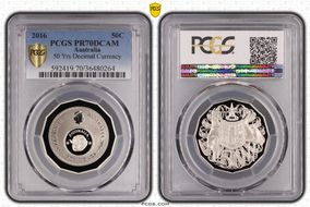 2016 50C 50 Yrs Decimal Currency PR70DCAM