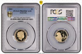 2001 $2 PR69DCAM