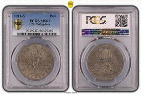 1911-S Peso MS63