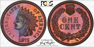 1875 1C PR65BN