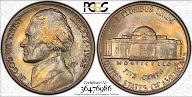 1942-D/D 5C D/Horizontal D MS65FS