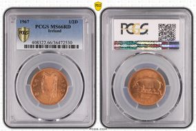 1967 1/2D MS66RD