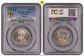 1927(m) Florin Canberra  KM-31 AU58