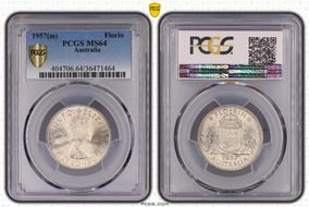 1957(m) Florin MS64