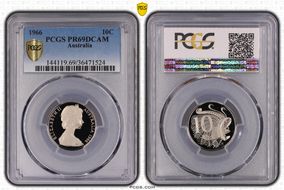 1966 10C PR69DCAM