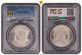1878 8TF $1 MS63