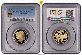 2018 $1 PR70DCAM