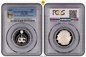 2016 20C 50 Yrs Decimal Currency PR70DCAM