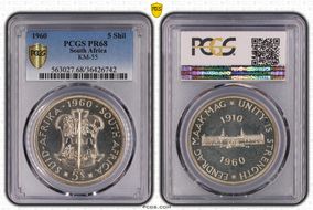 1960 5 Shil 50th Anniversary SA Union PR68