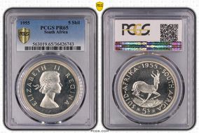 1955 5 Shil PR65