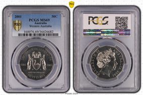 2001 50C Western Australia MS69