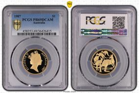 1987 $1 PR69DCAM