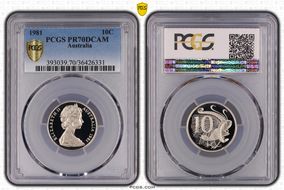 1981 10C PR70DCAM