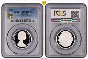 2006 20C Young Bust Silver PR70DCAM
