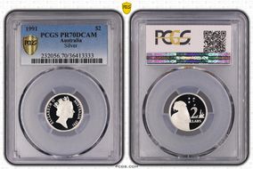 1991 $2 Silver PR70DCAM