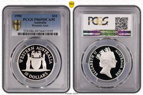 1990 $10 Western Australia PR69DCAM