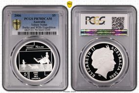 2006 $5 Sidney Nolan Burke and Wills Expedition PR70DCAM
