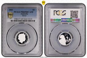 2003 $2 Ag PR69DCAM