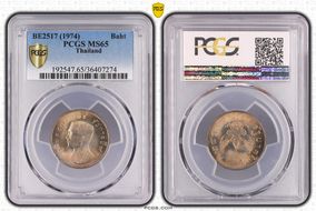 BE2517 (1974) Baht MS65