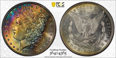 1887 $1 MS66