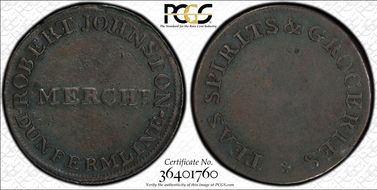 (1790s) Tk 1/4D DH-6 Fifeshire Dunfermline XF40BN