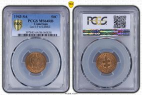 1943-SA 50C Lec-15 w/LIBRE MS64RB