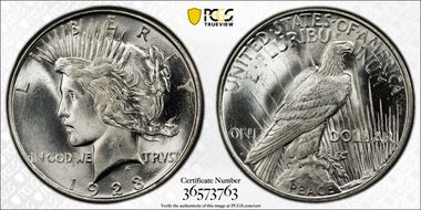 1923-D $1 MS66+