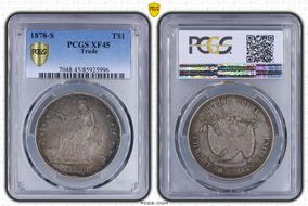 1878-S T$1 Trade XF45