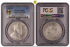1903-B $1 Prid-1 Incuse B MS62