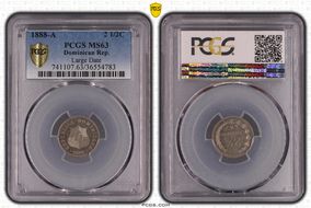 1888-A 2 1/2C Large Date MS63