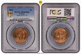 1904 5C Gad-165 F-119 MS65RD