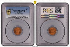 1884-A 1C Gad-88 F-104 MS67RD