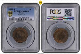 1888-A 5C Gad-157a MS65RB