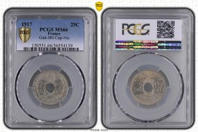 1917 25C Gad-380 F-171 Cu-Ni MS66