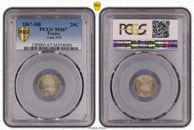 1867-BB 20C Gad-309 F-150 MS67