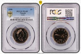 1990 $1 Loon PL69