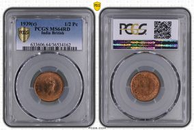 1939(c) 1/2 Pc MS64RD
