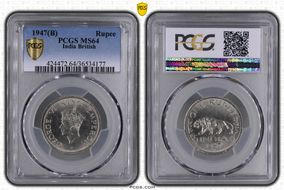 1947(B) Rupee SW-9.37 MS64