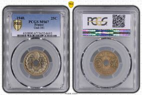 .1940. 25C Gad-381 F-172 MS67