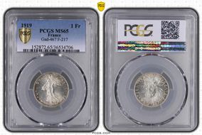 1919 1 Fr Gad-467 F-217 MS65