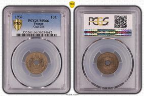 1932 10C Gad-286 F-138 MS66
